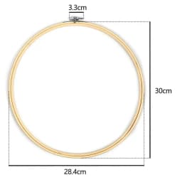 10pcs/Set 10-30cm Wooden Embroidery Hoops Frame Set Bamboo Embroidery Hoop Rings For DIY Cross Stitch Needle Craft Tool