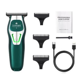 Powerful Professional Hair Trimmer Men 0 MM T Blade Electric Clipper Rechargeable Barber Haircut Machine Beard Trimmer Shaver