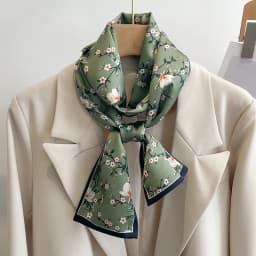 50 Color New Women Silk Feel Printed Design Scarf Shawl Fashion Luxury Long Narrow Small Silk Scarves Ladies Headband Headscarve