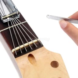 Metal 13 Sizes Long Shaft Files Electric Guitar Bass Ukulele Saddle with Nut Polish Tools