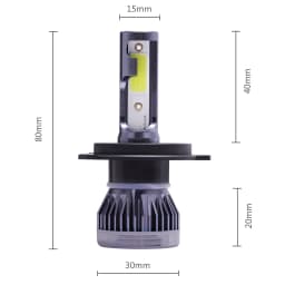 2Pcs LED H4 Car Headlight Bulbs H1 H7 H8 H9 H11 Headlamps Kit 9005 HB3 9006 HB4 Auto Driving Running Led Lamp 6000K 12000K