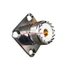 2PCS UHF SL16 SO239 SO-239 Female Jack Socket Chassis Panel Mount Connector 2Hole 4hole Flange Coax Adapter Fast Delivery