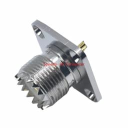 2PCS UHF SL16 SO239 SO-239 Female Jack Socket Chassis Panel Mount Connector 2Hole 4hole Flange Coax Adapter Fast Delivery