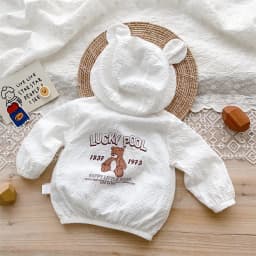 Baby Girls Boys Sun Protection Coat - Cute Infant Outerwear for Breathable Air-conditioned Autumn Clothes,Thin Kids Children Top
