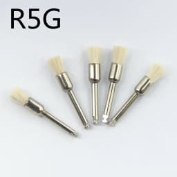 5pcs/pack Goat Hair Dental Polisher Resin Natural / Ceramic Teeth Soft Polishing Brush For Low-Speed Handpiece Dental Material