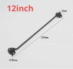 3/4/6/8/10/12 Inch Crescent Window Lock with Safety Switch Cabin Hook Door Latch Lock Catch Holder with Install Screws