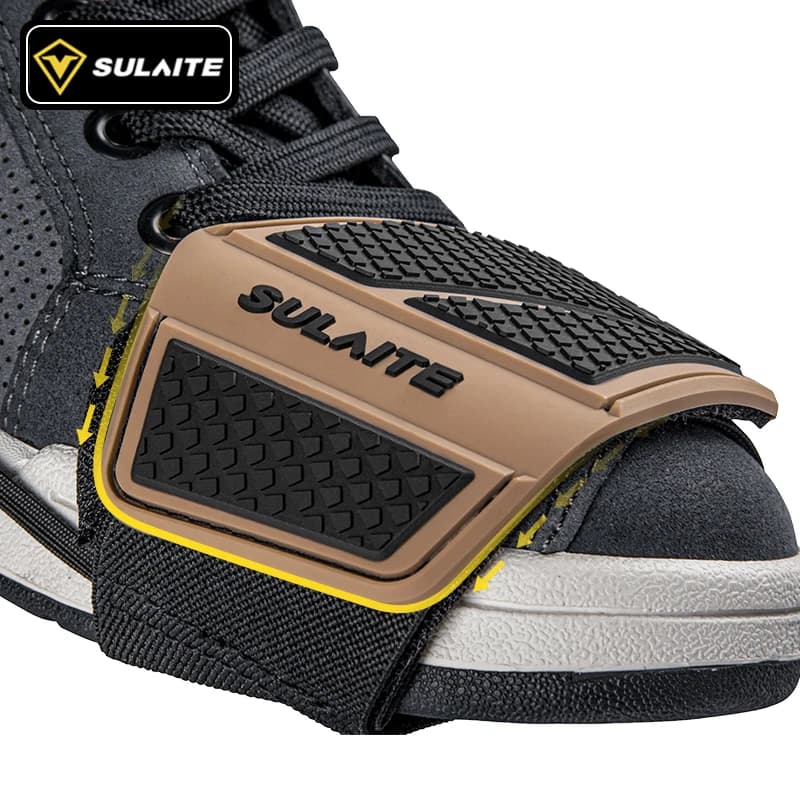 SULAITE Motorcycle Shift Pad Gear Shoe Cover Durable Lightweight Boot Protector Adjustable for Riding Moto Accessaries