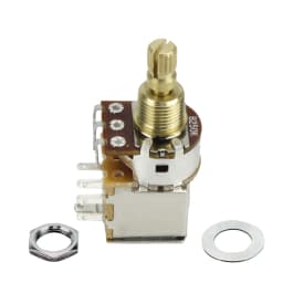 FLEOR 1pc Short Shaft Push-Push Potentiometer Electric Guitar Pot 500K / 250K Choose for Guitar Bass Parts