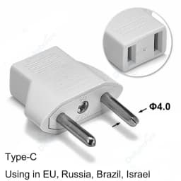 US Electrical Plug Adapter European EU To US America China CN Canada CA Travel Adapter 2Pin Plug Type A Converter Power Adaptor