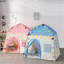 Children's Tent Indoor Outdoor Games Garden Tipi Princess Castle Folding Cubby Toys Tents Enfant Room House Teepee Playhouse