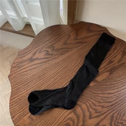 1 pair of spring and summer stacked socks Korean vertical striped long tube socks versatile solid color socks