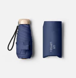 Low Price Promotion Mini Sun Umbrella Pocket Rain Umbrella Vinyl Folding UV Ultraviolet Protection Sun Shade Pocket Parasol