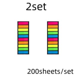 200 sheets Posted it Transparent Sticky Note Notebook Memo Pad Clear Sticky Notes Index Tabs Bookmark Stationery Office Supplies