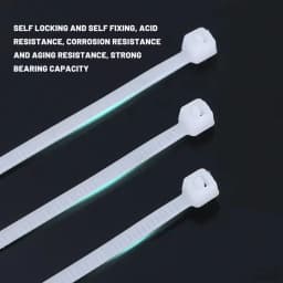 100PCS Plastic Nylon Cable Ties Self-locking Cord Ties Straps Adjustable Cables Fastening Loop Home Office Wire Zip Ties