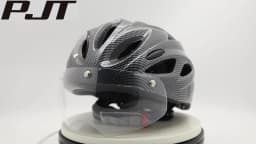 PJT Lightweight Breathable Bicycle Helmet With Magnetic Attraction Goggles Lens Bike Helmet Free Switching Adult Cycling Helmet