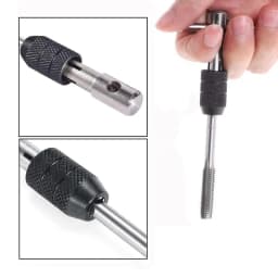 T-Handle Wrench M3 M4 M5 M6 M8 Hand Tap Reamer Thread Tapping Tool Set Adjustable Machine Screw Thread Tapping Drill Bit