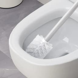 1 PC Replacement for Bathroom Cleaning Toilet Brush White and Black Head Hold Bathroom Tool