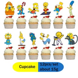 THE SIMPSONS GAME Baby Shower Kids Toy Aluminum Foil Digital Balloon Set Birthday Party Decor and Napkins Disposable Tableware