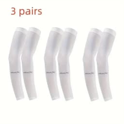 3 Pairs Breathable Sun Protection Sleeves UV Protective Arm Covers Uses for Sports Driving Outdoor Adventures Shield