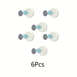 3/6pcs No Drill Magnetic Remote Holder - Wall Mount for TV/AC/DVD Remotes, White Space-Saving Design