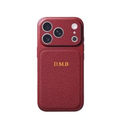 Personalise Gold Silver Initials Letter Leather Case For iPhone 15 14 13 17 Pro Max 14 16 Plus 17 Air Luxury Lens Protection Cas