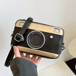 Personalized and Creative Mini Camera Bag Retro Crossbody Versatile Bag Niche Box Bag Fresh Chain Small Square Bag