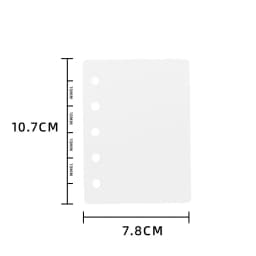 M5 5Holes Cute Loose Leaf Binder Inner Page Pocket Notebook Planner Girl Notepad Agenda Book Photo Book School Stationery