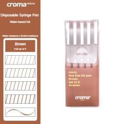 Croma Micro Needle Ballpoint Pen Painting Art Special Brush Color Marker Anime Waterproof Hook Pen Stationery School Supplies