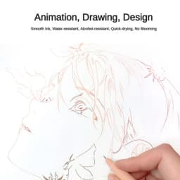 Croma Micro Needle Ballpoint Pen Painting Art Special Brush Color Marker Anime Waterproof Hook Pen Stationery School Supplies