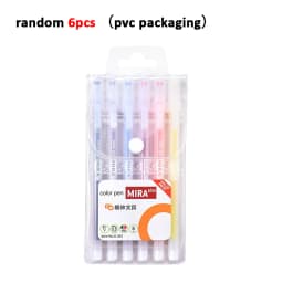 1-12 PCS Colored gel pens set Kawaii blue 0.5 mm ballpoint pen for journal Cute School supplies Korean stationery
