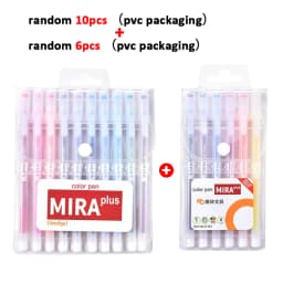 1-12 PCS Colored gel pens set Kawaii blue 0.5 mm ballpoint pen for journal Cute School supplies Korean stationery