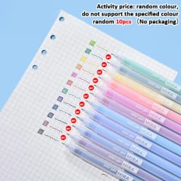 1-12 PCS Colored gel pens set Kawaii blue 0.5 mm ballpoint pen for journal Cute School supplies Korean stationery