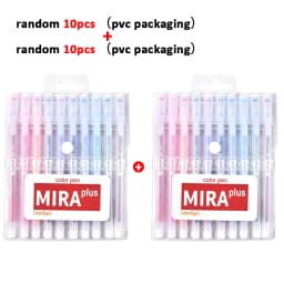 1-12 PCS Colored gel pens set Kawaii blue 0.5 mm ballpoint pen for journal Cute School supplies Korean stationery