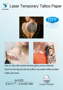 Tattoos Transfer Print Paper A4 DIY Waterproof Temporary Tattoo Skin Sheet Inkjet Laser Printers For Tatoo Men Children Stickers