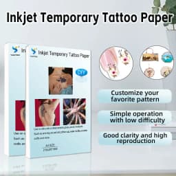 Tattoos Transfer Print Paper A4 DIY Waterproof Temporary Tattoo Skin Sheet Inkjet Laser Printers For Tatoo Men Children Stickers