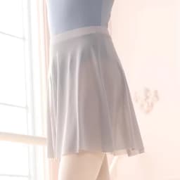 Women Soft Mesh Ballet Skirt Black Dance Skirts Elastic Waist Ballerina Wear, Pull on