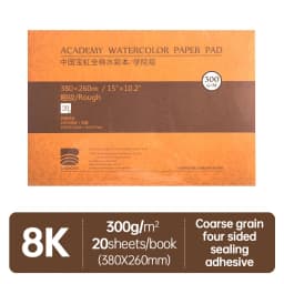 Baohong Academy Watercolor Book 100% Cotton Sketchbook 300g Drawing Paper 32K 16K 8K Papel Para Acuarela Painting Art Supplies