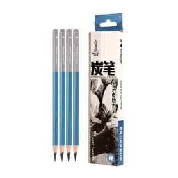 Master Specialized Sketch Charcoal, Hard, Neutral, Soft Refills, Drawing Pencils, Art Student Fine Arts Supplies 12 PCS Box