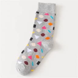 Women's Japanese Colorful Cartoon Mid Tube Socks Unisex Cute Funny Happy Heart Avocado Flamingo Red Lip Sokken Gift