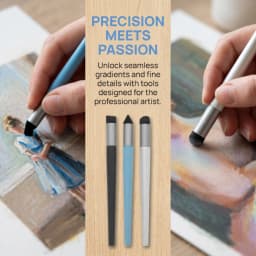 Boratu Oil Painting Stick Special Kneading Pen Heavy Color Soft Head Crayon Transition Kneading Color Mixing Ball Can Be Washed