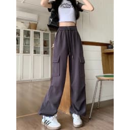 American Drawstring Design Cargo Pants Women Fashion Hip-hop Streetwear Woman Trousers New 2024 Summer All-match Cargo Pants