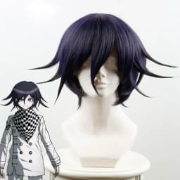 Short Wig Danganronpa V3 Killing Harmony Ouma Kokichi Cosplay Costume Dangan Ronpa Heat Resistant Synthetic Hair Wigs Halloween