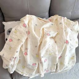 Print Rabbits Cute Kawaii Pajamas Sets for Women Autumn Soft Pijama Sets Sleepwear Long Sleeve Pant Set Female Pyjamas Home Suit