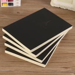 B5 Notebook,Sketchbook 140 Thickened Pages Black Cardboard Cover Blank Inner Pages For Quality Fine Art Painting And Doodle