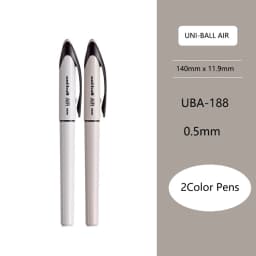 Uni Ball Air Micro Gel Rollerball Pen UBA-188 0.5/0.7MM Japanese Stationery Black Technology Straight Liquid Free Control Ink