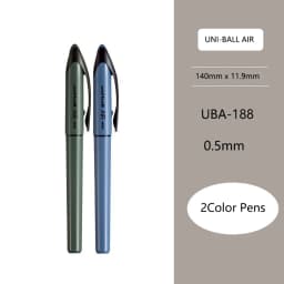 Uni Ball Air Micro Gel Rollerball Pen UBA-188 0.5/0.7MM Japanese Stationery Black Technology Straight Liquid Free Control Ink