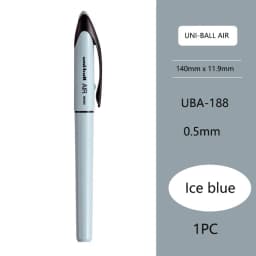 Uni Ball Air Micro Gel Rollerball Pen UBA-188 0.5/0.7MM Japanese Stationery Black Technology Straight Liquid Free Control Ink