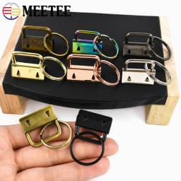 10/20Pcs 20/25/32mm Webbing Tail Clip Buckle Metal O Ring Clasp Keychain Bags Strap End Lock Stopper Buckles DIY Hardware Hook
