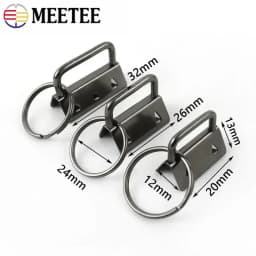10/20Pcs 20/25/32mm Webbing Tail Clip Buckle Metal O Ring Clasp Keychain Bags Strap End Lock Stopper Buckles DIY Hardware Hook