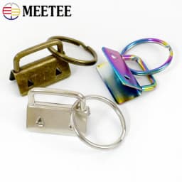 10/20Pcs 20/25/32mm Webbing Tail Clip Buckle Metal O Ring Clasp Keychain Bags Strap End Lock Stopper Buckles DIY Hardware Hook